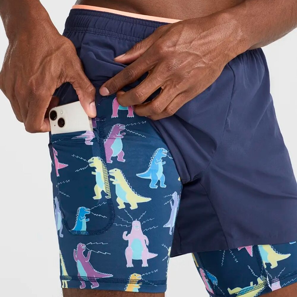 Chubbies The Tyrannosaurus Reps 5.5" Ultimate Training Shorts Navy Blue Medium